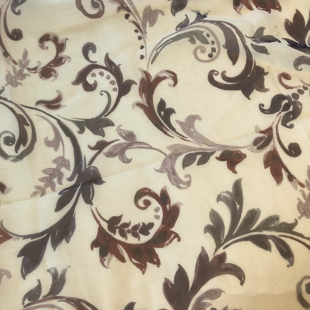 Sheer Floral Curtains